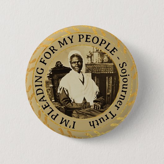 Sojourner Truth Abolitionist  Black Women's Rights Ronde Button 5,7 Cm (Voorkant)