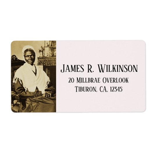 Sojourner Truth Abolitionist Women's Rights Etiket (Voorkant)