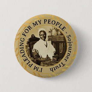 Sojourner Truth Abolitionist Zwarte vrouwenrechte Ronde Button 5,7 Cm