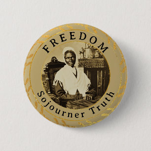 Sojourner Truth Feminist Abolitionist Freedom Ronde Button 5,7 Cm