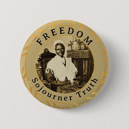 Sojourner Truth Feminist Abolitionist Freedom Ronde Button 5,7 Cm (Voorkant)