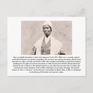 Sojourner Truth - Feminist Briefkaart