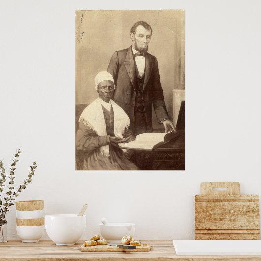Sojourner Truth met Abraham Lincoln Poster (Keuken)