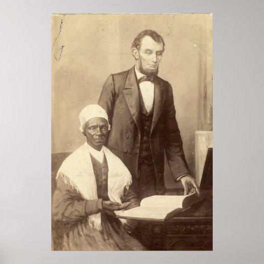 Sojourner Truth met Abraham Lincoln Poster (Voorkant)