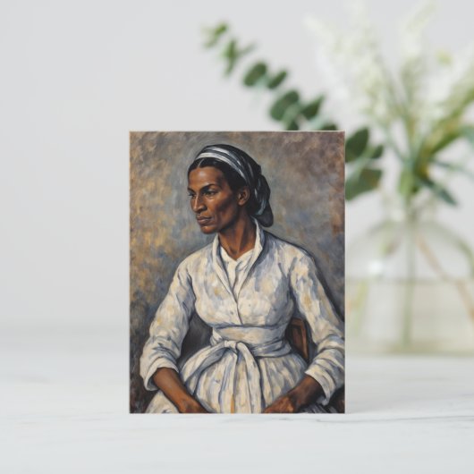 Sojourner Truth Portrait Art Briefkaart (Staand voorkant)
