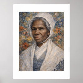 Sojourner Truth Portret Bloemenschildering Poster