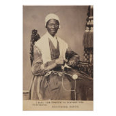 Sojourner Truth Sepia Foto met schaduwbijschrift Perfect Poster (Voorkant)