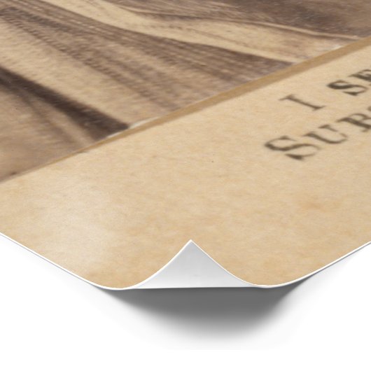 Sojourner Truth Sepia Foto met schaduwbijschrift Perfect Poster (Hoek)