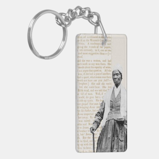 Sojourner Truth - Vrouwenrechten Sleutelhanger (Voorkant Links)