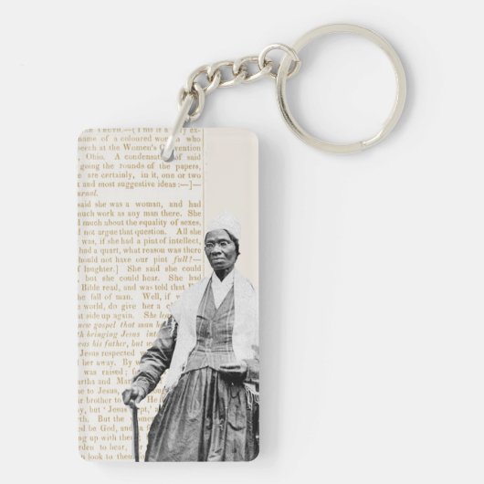 Sojourner Truth - Vrouwenrechten Sleutelhanger (achterkant)