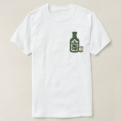 Soju fles en glas t-shirt (Design voorkant)