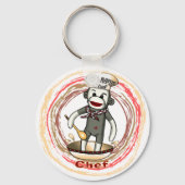 Sok-aap Chef-sleutelhanger Sleutelhanger (Voorkant)
