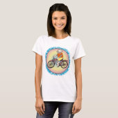 Sok-aap fiets T-shirt (Voorkant volledig)