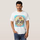 Sok-aap fiets t-shirt (Voorkant volledig)