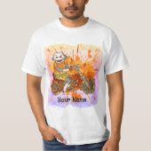 Sok-aap motorrijder T-shirt (Voorkant)