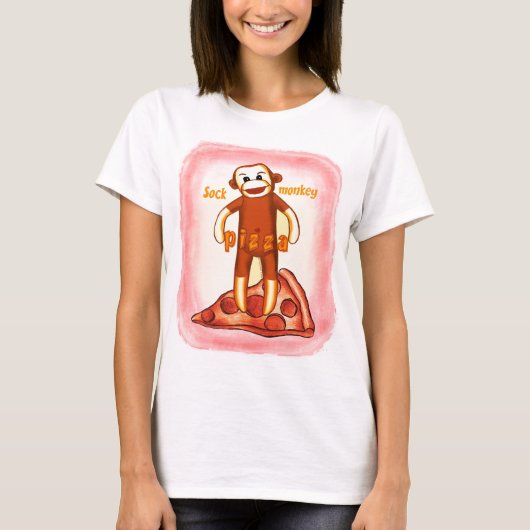 Sok-aap Pizza T-shirt (Voorkant)