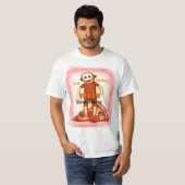 Sok-aap pizza T-shirt (Voorkant volledig)