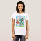 Sok-aap verpleegster t-shirt (Voorkant volledig)