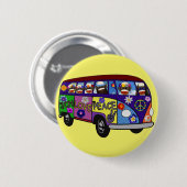 Sok-aap vredesbus ronde button 5,7 cm (Voorkant /achterkant)