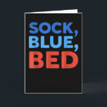 Sok Blauw Bed Grappig Meme  Kaart<br><div class="desc">Sok Blauw Bed Grappig Meme</div>