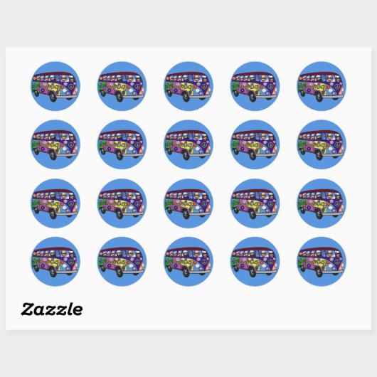 Sok Geld Vrede Bus Sticker (Vel)
