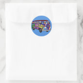 Sok Geld Vrede Bus Sticker (Tas)