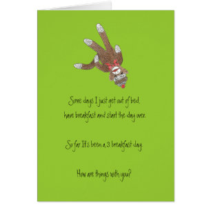 Sok Monkey Blank Inside Card