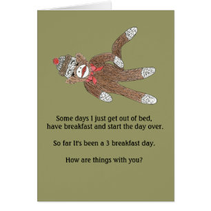 Sok Monkey Blank Inside Card