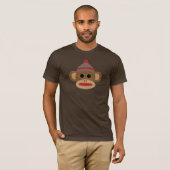 Sok Monkey Brown Mannen Basic T-Shirt (Voorkant volledig)