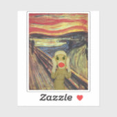 sokaap schreeuwen sticker (Vel)