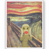 sokaap schreeuwen sticker (Voorkant)