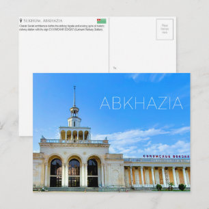 Sokhoemi spoorwegstation, Sokhoemi, Abchazië Reize Briefkaart