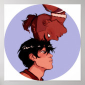 Sokka en Zuko Head Bonk transparant Poster (Voorkant)