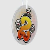 Sokkapapegaai Nummer 2 Ornament (voorkant)