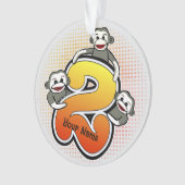 Sokkapapegaai Nummer 2 Ornament (voorkant)