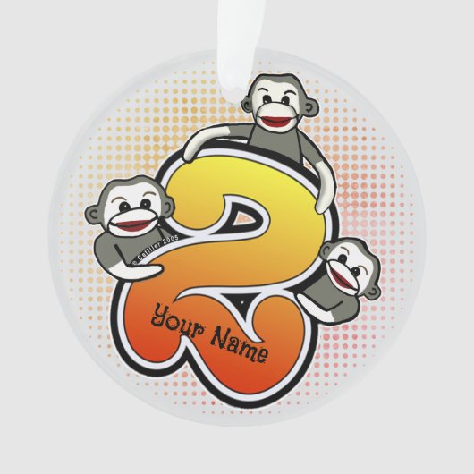 Sokkapapegaai Nummer 2 Ornament (voorkant)
