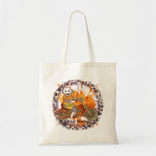 Sokkapen Sokmotorrijder Tote Bag (Voorkant)
