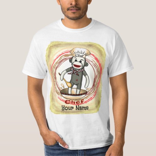 Sokkel Aap Chef T-Shirt (Voorkant)