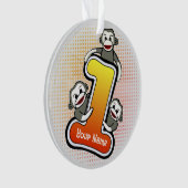 Sokkel Aap Nummer 1 Ornament (voorkant)