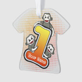 Sokkel Aap Nummer 1 Ornament (voorkant)