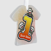 Sokkel Aap Nummer 1 Ornament (voorkant)