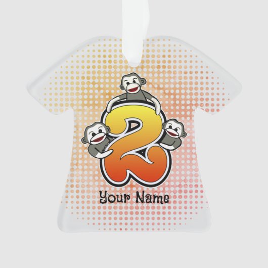 Sokkel Aap Nummer 2 Ornament (voorkant)