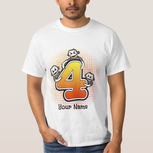 Sokkel Aap Nummer 4 T-Shirt (Voorkant)