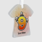 Sokkel Aap Nummer 9 Ornament (voorkant)