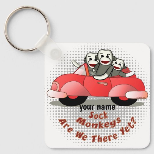 Sokkel Aap Zijn We Er Al Sleutelhanger (Voorkant)
