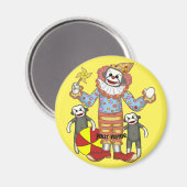 Sokkelapen Clown Magneet (Voorkant / Achterkant)