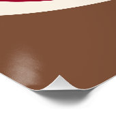 Sokkelapen Glimlach (Jongen) Glanzende Poster (Hoek)