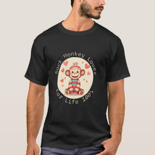 Sokkelapen Liefhebber Voor Het Leven 100 - Sock Mo T-shirt