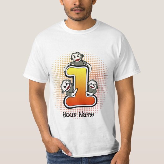 Sokkelapen Nummer 1 T-shirt (Voorkant)