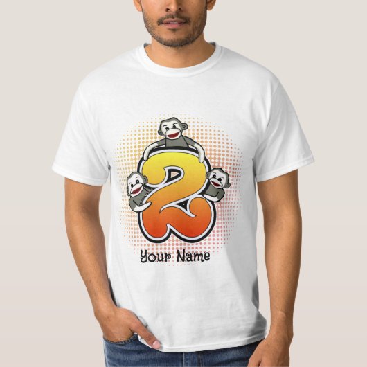 Sokkelige Aap Nummer 2 T-shirt (Voorkant)